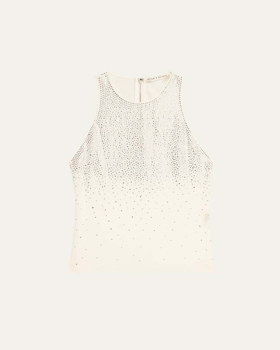 Pania Embellished Mesh Tank Top